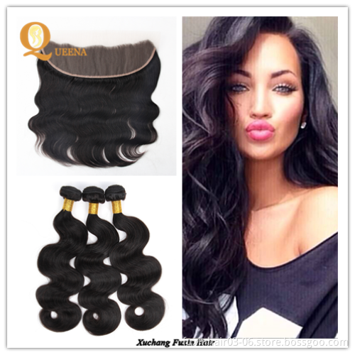 Full Lace Frontal Lace Closure with Bundles